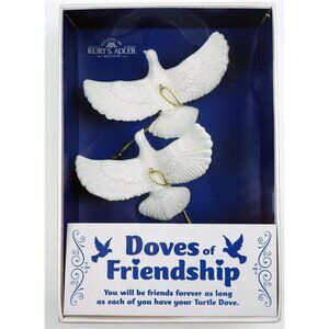 Resin Friendship Dove Ornament (Set of 2), 4.5"